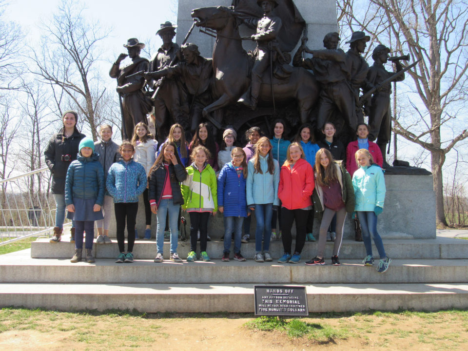 Village School students at Gettysburg - 2018