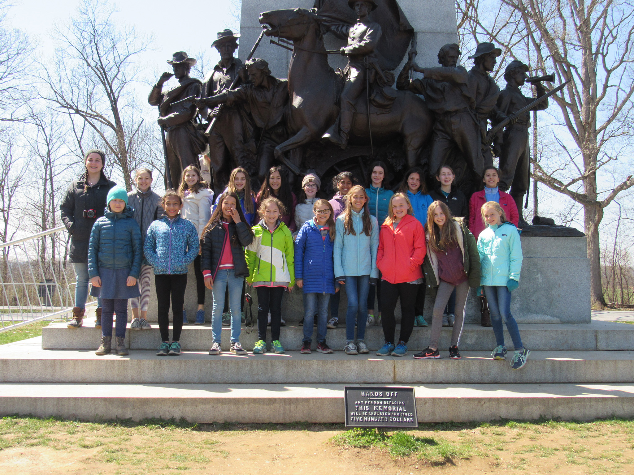 Village School students at Gettysburg - 2018